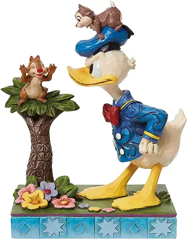 Enesco Traditions - Figura de Pato Donald y Chip n Dale, Multicolor, Talla única  