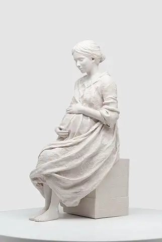 Escultura Madre de la Esperanza - Javier Viver. Arte Sacro Contemporaneo (Miniatura)  