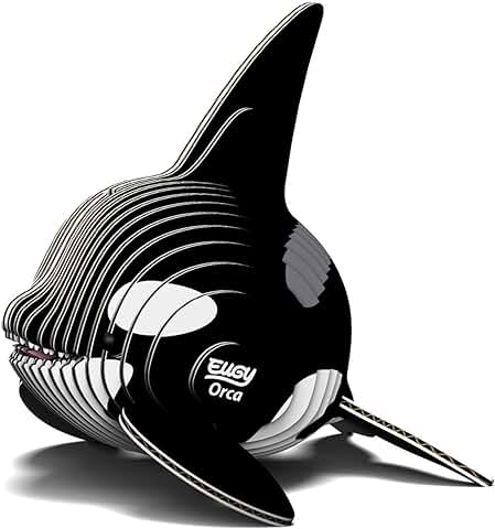 EUGY 020 Orca. Eco-Friendly 3D Paper Puzzle  