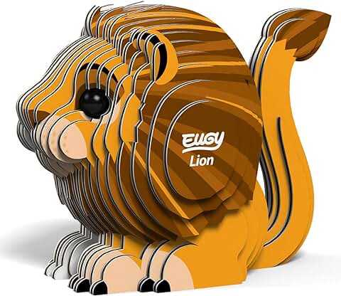 EUGY 070 León. Eco-Friendly 3D Paper Puzzle  