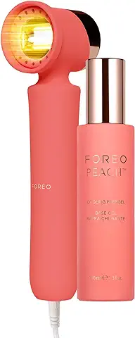 FOREO PEACH 2 Depiladora Luz Pulsada + Gel Conductor Frío de Preparación PEACH para IPL - Alternativa para Depiladora Laser - Depiladora IPL para Cuerpo y Rostro - Depiladora Mujer y Hombre  