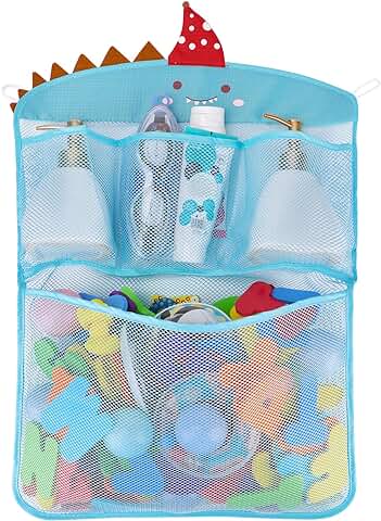 Free Swimming Baby Organizador de Juguetes de Baño de Malla con Soporte de Almacenamiento  