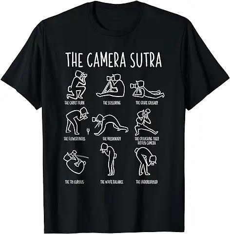 Funny Camera Sutra Fotógrafo Fotografía Regalo Hombres Mujeres Camiseta  