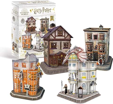 Harry Potter 7585 Diagon Alley 4 in 1 3D Puzzle Set  