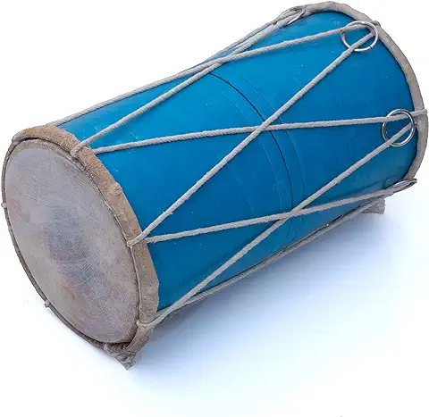 Hecho a mano de Madera y Cuero Clásico Indio Folk Tabla Drum Set Mano Percusión Instrumentos Musicales Mundiales Punjabi Dhol Dholak Dholki Diversión para Adultos Cumpleaños Ideas de Regalo  