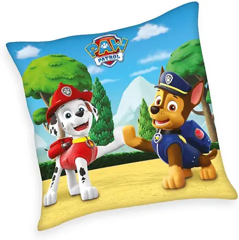 Herding - Cojín Decorativo (poliéster, Diseño de la Patrulla Canina, Color Amarillo)  