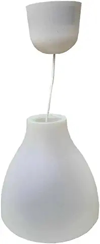 Ikea Melodi, Lámpara de Techo, Blanco, 28 cm, ref 603.865.27 - 1 Unidad  