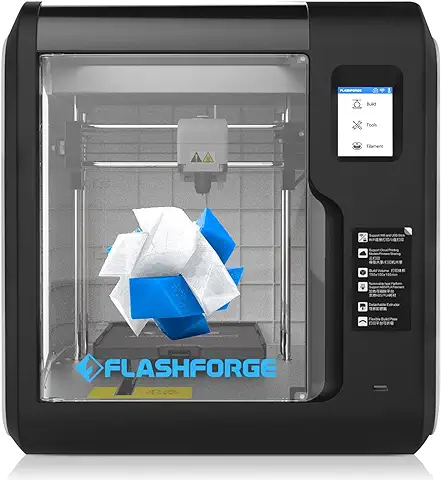 Impresora 3D Flashforge Adventurer 3, Nivelación Automática, Cámara Incorporada, Impresión de nube wifi Silenciosa, Detección de Filamentos,plataforma Flexible Extraíble y Boquilla de alta Temperatura  