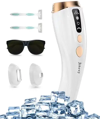 JITESY IPL Depiladora Laser,Depiladora Mujer Permanente para todo el Cuerpo con 3 Funciones-HR/SC/RA&6 Niveles de Energía,Infinitos Pulsos de luz sin Dolor Lazer Epilasyon para Bikini,Axilas,Cara  