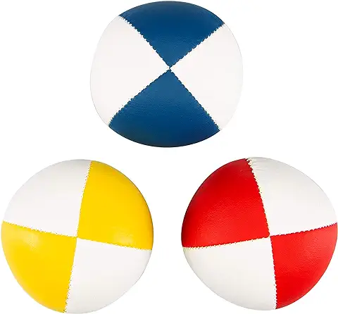 Juego de 3 Pelotas de Malabares Diabolo Premium Soft de Dos Tonos - 58mm Ø ✓ Pelota de Malabares con Relleno ✓ Repelente al Agua ✓ I Juego de Malabares para Niños y Adolescentes  