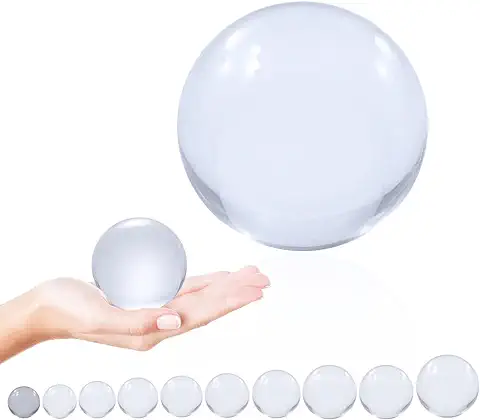 Juggle Dream Bola de Malabares de Contacto de Acrílico Transparente (60 mm) - Bolas de Rendimiento de Manipulación  