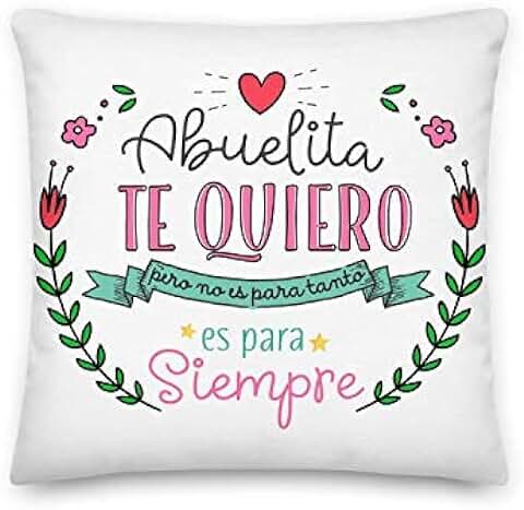 Kembilove Almohada para Abuela – Cojines para Abuelas – Regalos Originales para Abuelas – Cojín con Mensaje Abuelita te Quiero – La Mejor Sorpresa para tu Abuela  