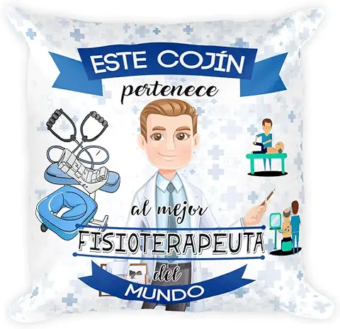 Kembilove Cojin Original de Fisioterapeuta – Decoracion Habitación Mujer – Accesorios de Oficina – Regalos para Fisioterapeuta – Regalos Personalizados Fisioterapeutas  