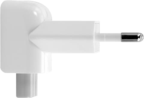 kwmobile Adaptador duckhead Compatible con Fuentes de alimentación Apple - Enchufe Compatible con Cargador de Macbook iPad - Adaptador Europeo Blanco