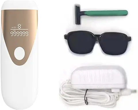 Layhou Depiladora de luz Mujer/Hombre, Sistemas de Depilación luz Indoloro, Depiladora de Luz Pulsada 999,900 Flashes 2 Modos 8 Nivel de Energía, para Cuerpo, cara y Línea del Bikini y las Axilas  