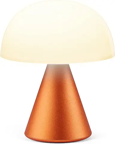 Lexon - Lámpara LED Portátil Mediana Recargable MINA M (naranja ALU)  