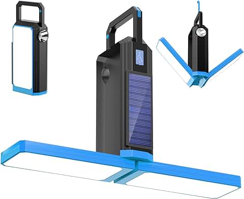 LIUWID Linterna de Camping LED, 2023 Nueva Lámpara de Camping Recargable con 6 Modos de luz Autonomía de 10+horas, Linterna Portátil para Exteriores, Senderismo, Emergencia [azul]  