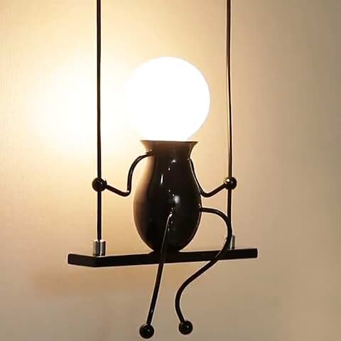 Lámpara de Pared Vintage, E27 Apliques de Pared, Retro Iluminación de Pared Metal para Dormitorio, Escalera, Pasillo, Restaurante, Cocina  