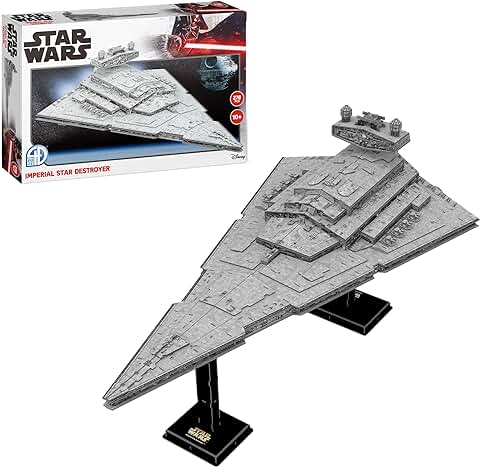 Maquetas para Construir Adultos - Destructor Imperial XL | Maqueta Star Wars 76,5 cm | Figuras Naves Star Wars | Maquetas para Montar | 278 Piezas | +10 Horas  