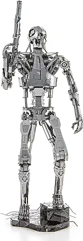 Metal Earth Puzzle 3D Terminator T-800. Rompecabezas De Metal De Terminator. Maquetas Para Construir Para Adultos Nivel Experto De 6.8 X 11 X 19.5 Cm  