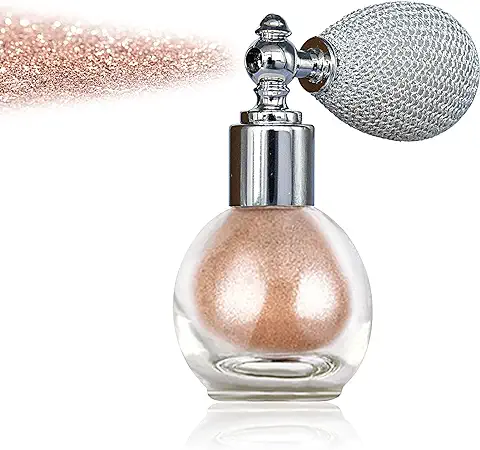 Miioto Spray Purpurina Cuerpo, Highlighter Powder Spray, Maquillaje de Contorno para Mujer, Shimmer Sparkle Powder Maquillaje en Aerosol para Cabello Cara Cosmética Corporal (02)  