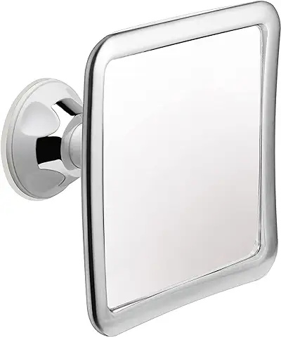 Mirrorvana Espejo de Ducha sin Niebla para Afeitarse con Succión Mejorada, Superficie Antiempañamiento Inastillable y Giro de 360°, 6.3 x 6.3 Pulgadas (Cromado)  