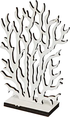 Mopec Figura Coral Madera Blanco 8x19cm  