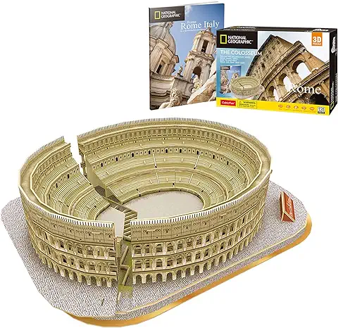 National Geographic - Puzzle 3D Coliseo | Puzzles 3D | Maquetas para Construir Adultos Y Niños | Puzzle 3D Adultos | Puzzle 3D Niños | Regalos para Niños | 131 Piezas  