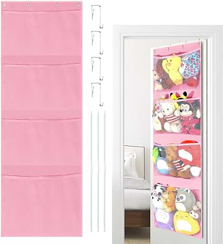 Organizador Colgante de Peluche, Almacenamiento Sobre la Puerta, Organizador de Juguetes, Almacenamiento Colgante  