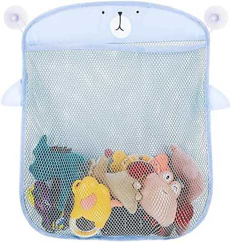 Organizador de Juguete de Baño,Almacenamiento de Juguete de Cuarto de Baño,Bolsa Juguetes Bañera Bolsa de Almacenamiento Soporte con Ventosa,Bolsa Organizadora para Juegos de Baño para Niño  