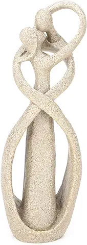 Oumefar Estatuilla de Piedra Arenisca Estatua de los Amantes Escultura de Pareja Amantes Tallados Adornos Estatua para el Arte Artesanía Escritorio de Oficina Decoración del Hogar Regalo de Boda  