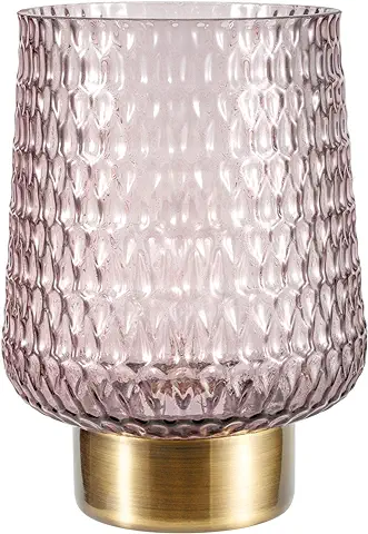 Pauleen Sparkling Glamour 48135 Luminaria de Sobremesa Portátil, Lámpara, Cable y con Pilas, Temporizador de 6 h, Gris, Vidrio/Metal, 0.8 W  