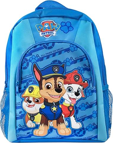 Paw Patrol Mochila | Bolso Niños Chase Rubble Marshall | Mochilas Escolares Patrulla Canina  