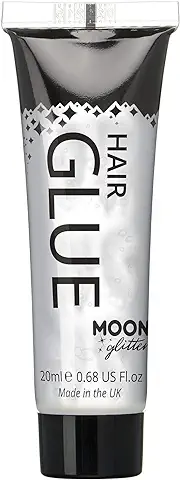 Pegamento de Brillo para el Cabello por Moon Glitter - Puede Utilizarse con Todos los Brillos Incluidos el Fino, Grueso, Holográfico, Iridiscente y bio  