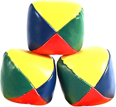 Pelotas De Malabares,Bolas De Malabarismo,Mini Bolas De Malabares De Calidad,Pelotas De Malabares Para Principiantes,Imitación De Cuero Repelente Al Agua,Multicolor,Para Niños Niñas Y Adultos,3 Piezas  