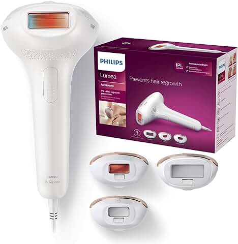 Philips Lumea Advanced Dispositivo de Depilación IPL SC1999/00 - Depilación con luz (Rosa, Blanco, Luz Pulsada Intensa (IPL), 15 min, Abdomen, 4 Cm², 530 nm)  