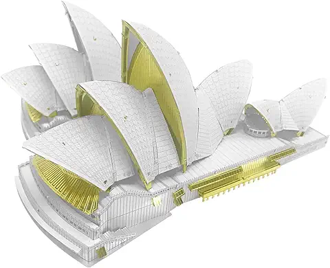 Piececool Puzzle 3D Metal Maquete, Sydney Opera House Maquetas para Construir, Maquetas y Modelismo, Regalo de Cumpleaños para Adultos y Adolescentes  