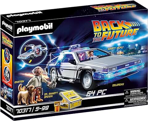 PLAYMOBIL Back to The Future 70317 Delorean con Efectos de Luz, A Partir de 6 Años  