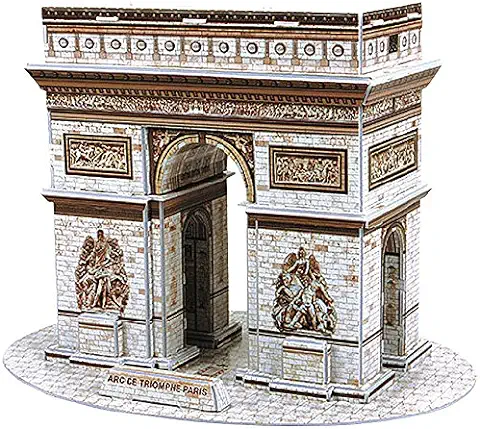 Playtastic Puzzles 3D - Rompecabezas Edificio: Fascinante Rompecabezas 3D ARC de Triomphe en París, 26 Piezas (niños Juguete)  