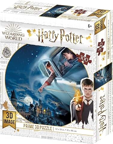 PRIME 3D Puzzle Lenticular Harry Potter y Ron en el Ford An, Multicolor (300)  