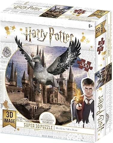 Prime 3D Redstring-Puzzle Lenticular Harry Potter Buckbeak 300 Piezas (Efecto 3D), Multicolor, Estándar  