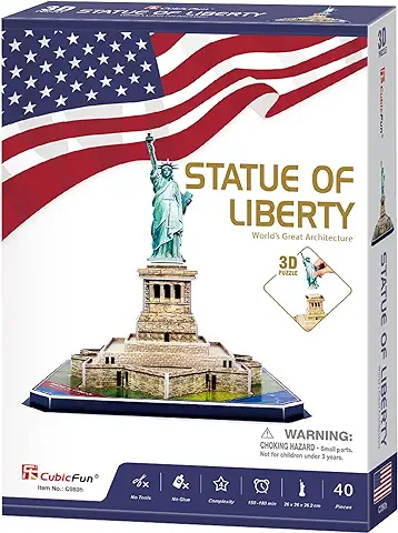 Puzzle 3D - Estatua De La Libertad Puzzles 3D | Puzzle 3D Niños+14 Años | Maquetas para Construir Adultos | Construcciones para Niños | Regalos para Niños  