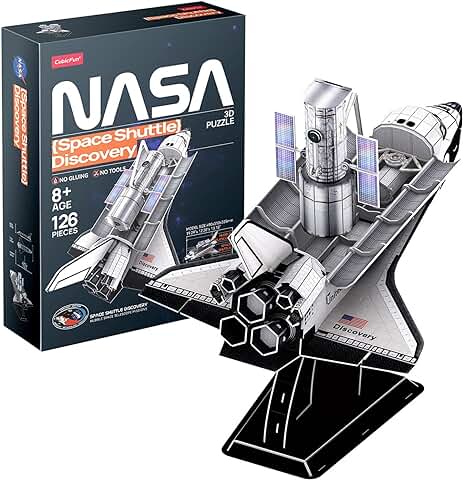 Puzzle 3D NASA - Space Shuttle Discovery | Maquetas para Construir Adultos Y Niños 126 Piezas | Puzzles 3D | Puzzle 3D Adultos | Puzzle 3D Niños | Maquetas para Montar  