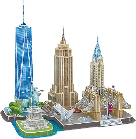 Puzzle 3D - Puzzles 3D De New York, Puzzles para Adultos Y Niños, Puzzle 3D Adultos, Maquetas para Montar Adultos, Juegos De Montar, Rompecabezas Adultos  