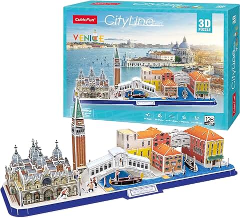 Puzzle 3D - Puzzles 3D De Venecia, Puzzles para Adultos Y Niños, Puzzle 3D Adultos, Maquetas para Montar Adultos, Juegos De Montar, Rompecabezas Adultos  