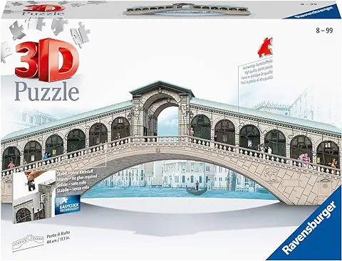 Ravensburger-3D Puzzle 3D, Edición Puente Rialto (12518)  