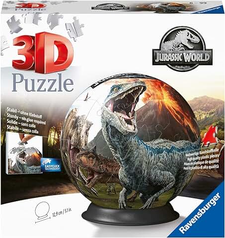 Ravensburger 3D Puzzle ball Jurassic World, 72 Piezas, Edad Recomendada 6+, 11757 4  