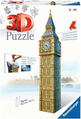 Ravensburger Big Ben 3D Jigsaw Puzzle for Adults and Kids Age 8 Years Up - 216 Pieces - No Glue Required  
