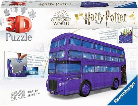 Ravensburger Harry Potter Knight Bus 3D Jigsaw Puzzle for Kids Age 8 Years Up - 216 Pieces - No Glue Required - Christmas Gifts  