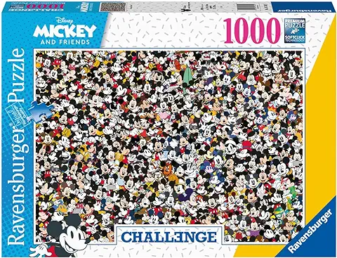 Ravensburger Puzzle, Puzzles 1000 Piezas, Challenge Mickey Mouse, Colección Challenge, Impossible Rompecabezas Ravensburger, Jigsaw Puzzle  